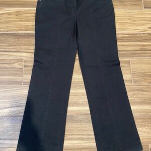 Victoria's Secret London Jean Chino Stretch Christie Fit Flare Black 8 Short